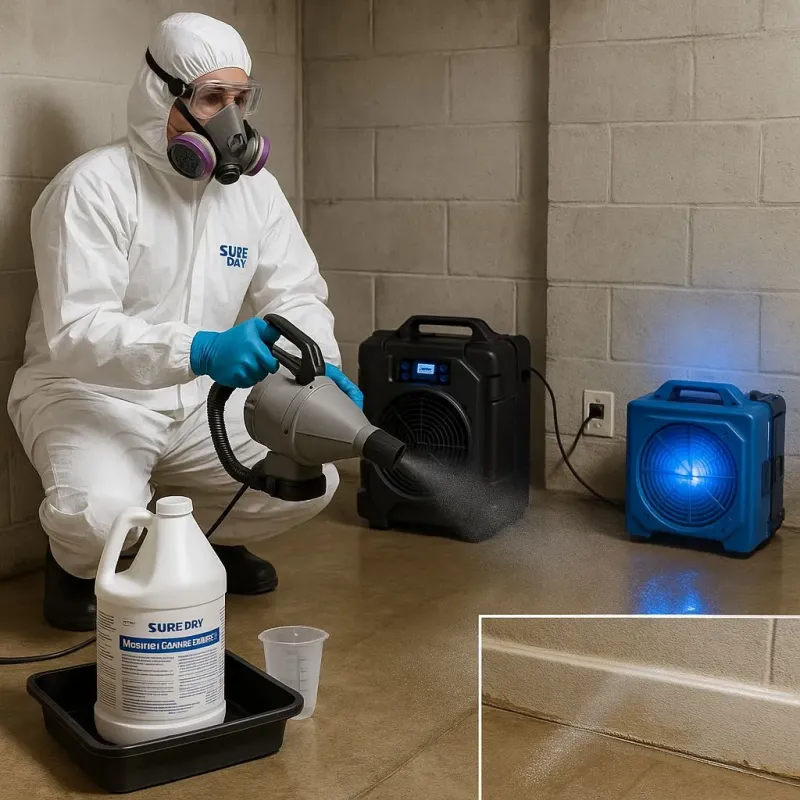 Sanitization and Odor Removal process in Spencer, MA